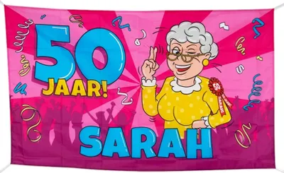 Obrázok produktu pre Paperdreams Fasádna vlajka xxl Sarah Cartoon