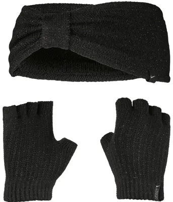 Productafbeelding van Nike metallic haarband en handschoenen set