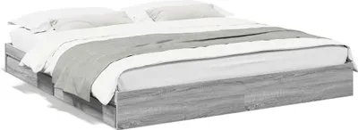 Obrázek produktu pro vidaXL Rám postele se zásuvkami šedý Sonoma 180x200cm materiál na bázi dřeva