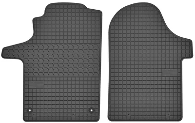 Produktbild von Gummi-Fußmatten vorne für Mercedes-Benz Vito III / V-Klasa ab 2014 – 2-tlg, Schwarz, passgenau