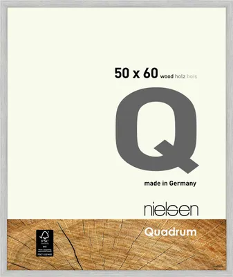 Produktbild von nielsen Holz Bilderrahmen Quadrum, 50x60 cm, Silber