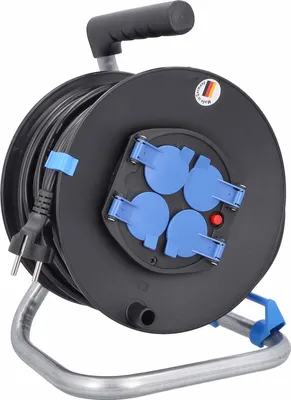 Produktbild von as-Schwabe Kunststoff-Kabeltrommel 25m Verlängerung 3G1,5 Schuko 230V 16A IP20