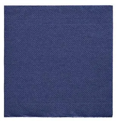 Produktbild von 400 Papstar Servietten DAILY Collection 1/4-Falz 24 cm x 24 cm dunkelblau 89594