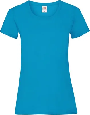 Produktbild von Damen-T-Shirt, Kurzarm - FOL VALUEWEIGHT T/W - azure - Größe L