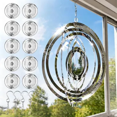 Produktbild von Set von 4 Edelstahl Reflektierende Taubenabwehrsysteme