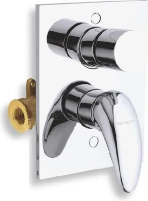 Produktbild von Novaservis Metalia 55 - Armatur-Unterputz, 2 Verbraucher, mit Umschalter für 2 Ausgänge 55050R,0