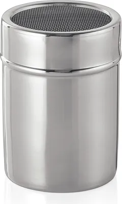 Produktbild von 6x Puderzuckerstreuer 10 cm Chromnickelstahl 300 ml