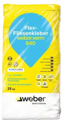 Produktbild von weber.xerm 840 naturgrau 25kg Flex-Fliesenkleber