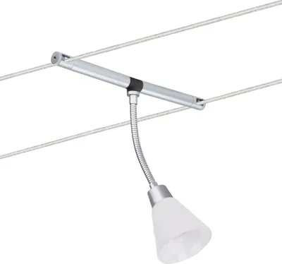 Produktbild von Paulmann Seil- und Schienensystem 2Easy Spot Curcuma 5x20W GU4 Chrom matt/Opal 12V Metall/Glas