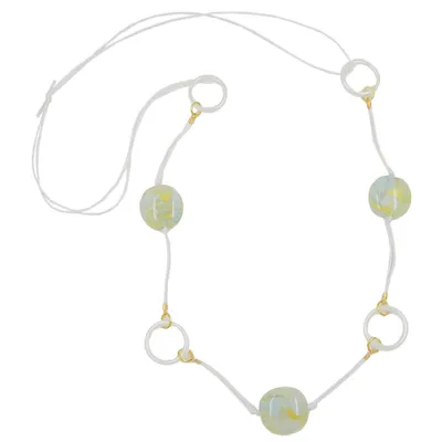 Produktbild von Kette Nugget gelb-blau-transparent gelb 100 cm