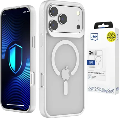 Image de Apple iPhone 17 Pro - Coque Magcase blanche fumée 3Mk