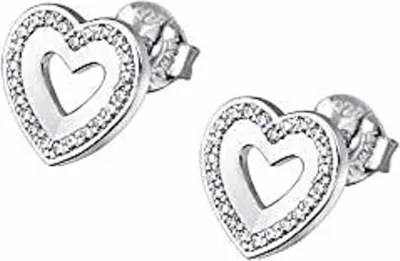 Immagine prodotto di Orecchini scintillanti in argento Cuori LP3137-4 / 1
