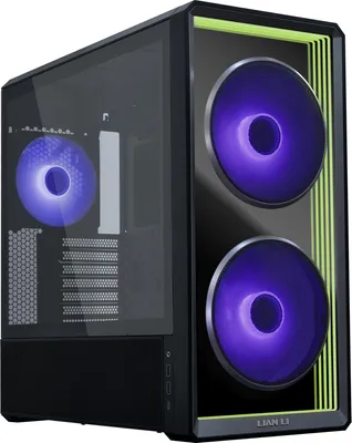 Image de LIAN LI LANCOOL 217 INF Boîtier PC, tour midi, verre trempé, éclairage RGB - noir