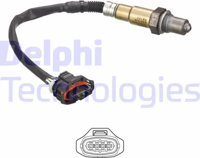 Produktbild von DELPHI Lambdasonde für OPEL INSIGNIA Caravan nach-Kat Beheizt 210mm ES21208-12B1