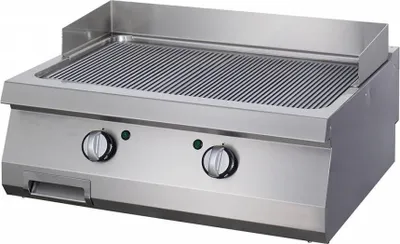 Immagine prodotto di Maxima - Gastro Heavy Duty griddle - Cromo scanalato - Unità doppia - Profondità 70 cm - Gas