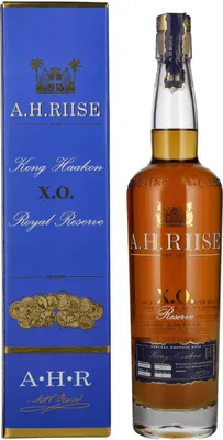 Produktbild von A.H. Riise X.O. Royal Reserve Kong Haakon Rum Limited Edition 42% Vol. 0,7l in Geschenkbox