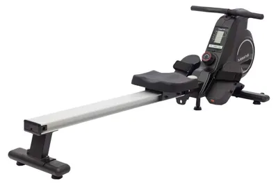 Image de Vélo d'aviron - Magnétique - 8 niveaux de résistance - Écran LCD - Métal - Noir - Fitness