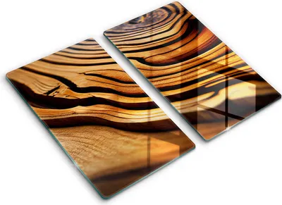 Produktbild von Abdeckung Glas - Küchenabdeckung - 2x30x52 cm - Abdeckplatte -Holzstumpf
