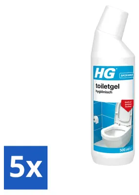 Produktbild von 5 x HG Hygienische Toilettengel - 500 ml - Vorteilspackung - 5 Stücke