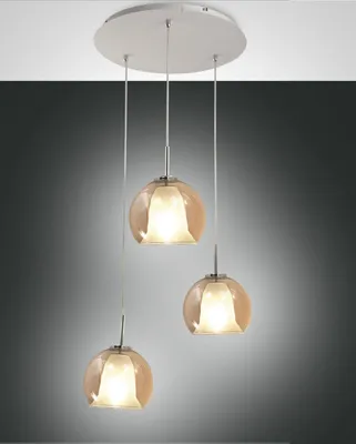 Produktbild von Fabas Luce Pendelleuchte Bretagna E27 Ø500mm Weiß Bernstein