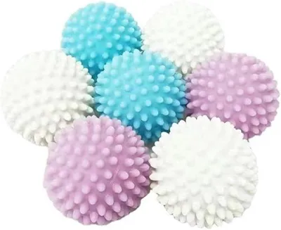 Produktbild von Famanu Wasballen Set 9 Stück - Wiederverwendbare Trocknerbälle für flauschige Wäsche