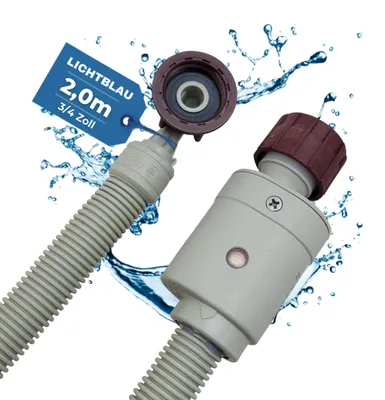 Aquastop-Schlauch 2,0 m, 3/4 Zoll, für Waschmaschine & Spüler