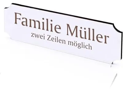 Produktbild von Türschild Holz - Personalisierbar mit Text