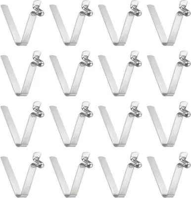 Obrázek produktu pro Teleskopické zajišťovací spony, 16 kusů, 3 × 5 × 20 mm, pružinová ocel