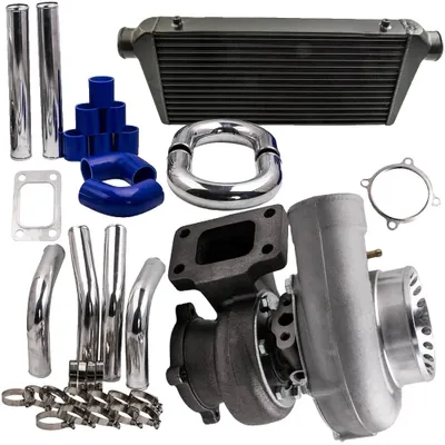 Zdjęcie produktu dla Zestaw turbo GT3582, orurowanie 64 mm, ciśnienie doładowania 600PS, standardowy kołnierz T3,