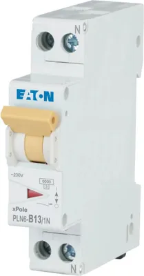 Zdjęcie produktu dla WYŁĄCZNIK ZASILANIA Eaton (PLN6-B13/1N-EN)