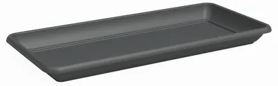 Produktbild von Artevasi Venezia Rectangular Saucer, Untersetzer, Anthrazit, 174 mm, 474 mm, 33 mm