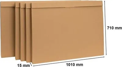 Obrázek produktu pro Kartonová krabice s výsekem pro balení - balení 1010 x 710 x 15 mm - 10 kusů