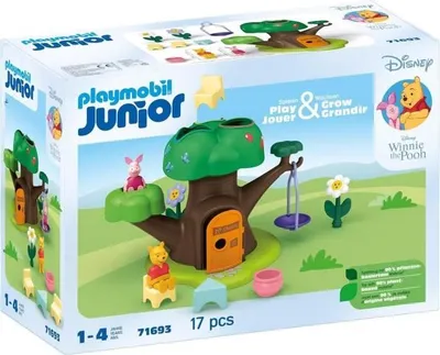 Image de PLAYMOBIL Junior Winnie l'ourson et Porcinet avec cabane, 17 pièces, Junior & Disney, Dès 12 mois