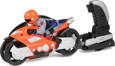 Produktbild von Fahrer auf Motorrad mit Abschussstation