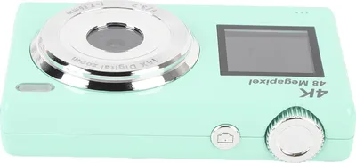 Immagine prodotto di fotocamera digitale 4K, 48 MP, HD, doppio schermo, zoom 16x, autofocus, selfie per fotografia, studenti, adolescenti, verde