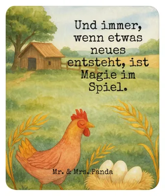 Produktbild von Mr. & Mrs. Panda Decke Huhn Stolz Design 130 x 155 cm - Weiß - Geschenk, Bauernhof, Heimdecke, Geburt, Flauschdecke, Hahn, Motivation, Tagesdecke, Magie, Schwangerschaft