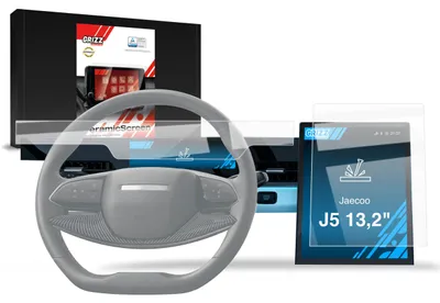 Produktbild von Keramische Autodisplayfolie 2in1 für Jaecoo J5 13,2" (2025-2026), Grizz Protector