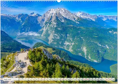 Produktbild von Urlaub im Berchtesgadener Land (Wandkalender 2025 DIN A2 quer), CALVENDO Monatskalender