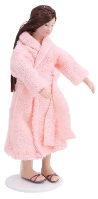 Produktbild von Miniaturpuppe, 15,3 cm - Keramikpuppe - Bewegliche Gelenke - Rollenspielzeug - Dekoration - Hochwertiges Material - Puppen