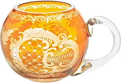 Produktbild von Glastasse Yellow Queen 12cm