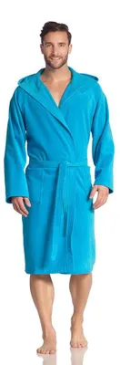 Produktbild von Vossen Damen & Herren Bademantel "Texas" turquoise L