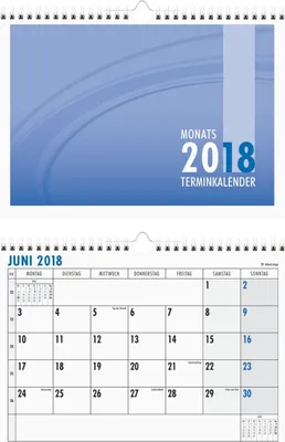 Productafbeelding van Maandkalender 989 - 29 x 21 cm, 1 maand per pagina