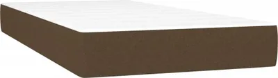 Productafbeelding van vidaXL Pocketveringmatras, medium, donkerbruin, 120x190x20 cm, stof