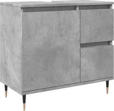 Obrázok produktu pre vidaXL Kúpeľňová skrinka Concrete Grey 65x33x60 cm Drevo Materiál
