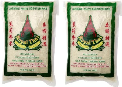 Produktbild von [ 2x 4,5kg ] Royal Thai Langkorn Duftreis (ganz) Deluxe | Jasmin Reis