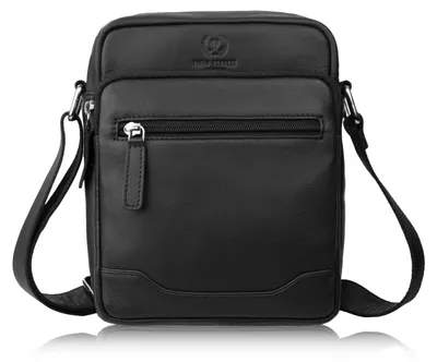 Produktbild von Herren Umhängetasche Postbag Leder urban schwarz Paolo Peruzzi AY-30-BL