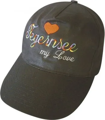 Produktbild von Baseballcap mit Einstickung - Tegernsee my Love - 68846 schwarz