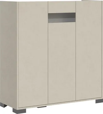 Image de Buffet Haut À 3 Portes, 100 X 35 X 110 Cm, Coloris Cachemire.