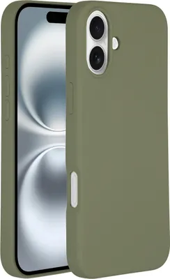 Produktbild von Accezz Liquid Silikoncase mit MagSafe iPhone 16 - Cooper Green