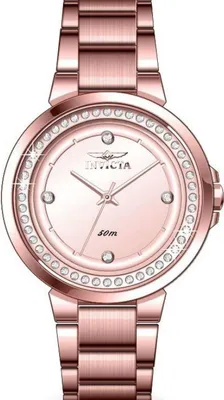 Obrázok produktu pre Invicta Angel 50167 Dámske hodinky - Quartz strojček - Nerezová oceľ s ružovo-zlatým ciferníkom - 33 mm